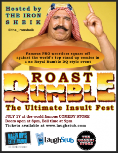 The Roast Rumble 7-17-14 flyer