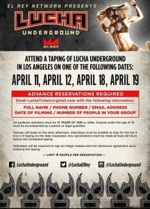 Lucha Underground 4-2015 flyer