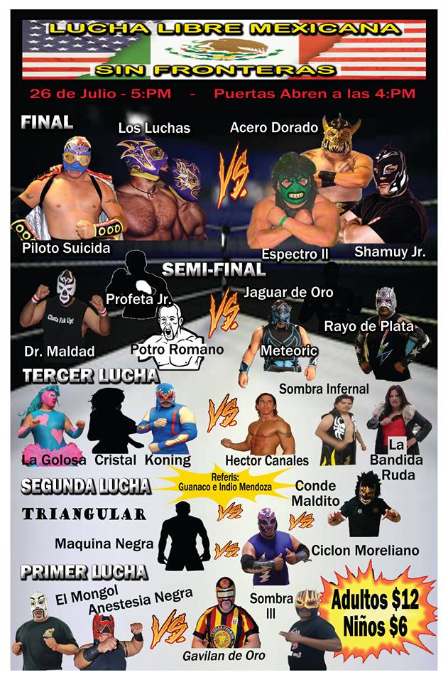 Lucha Libre Mexicana in East Los Angeles, Ca