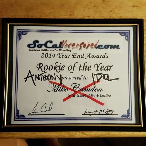 Anthony Idol's award 8-1-15