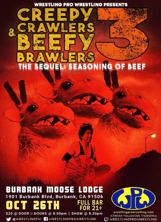 Wrestling Pro Wrestling Presents Creepy Crawlers Beefy Brawlers